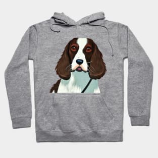 Classic Welsh Springer Spaniel Dog Sitting Watching You Hoodie